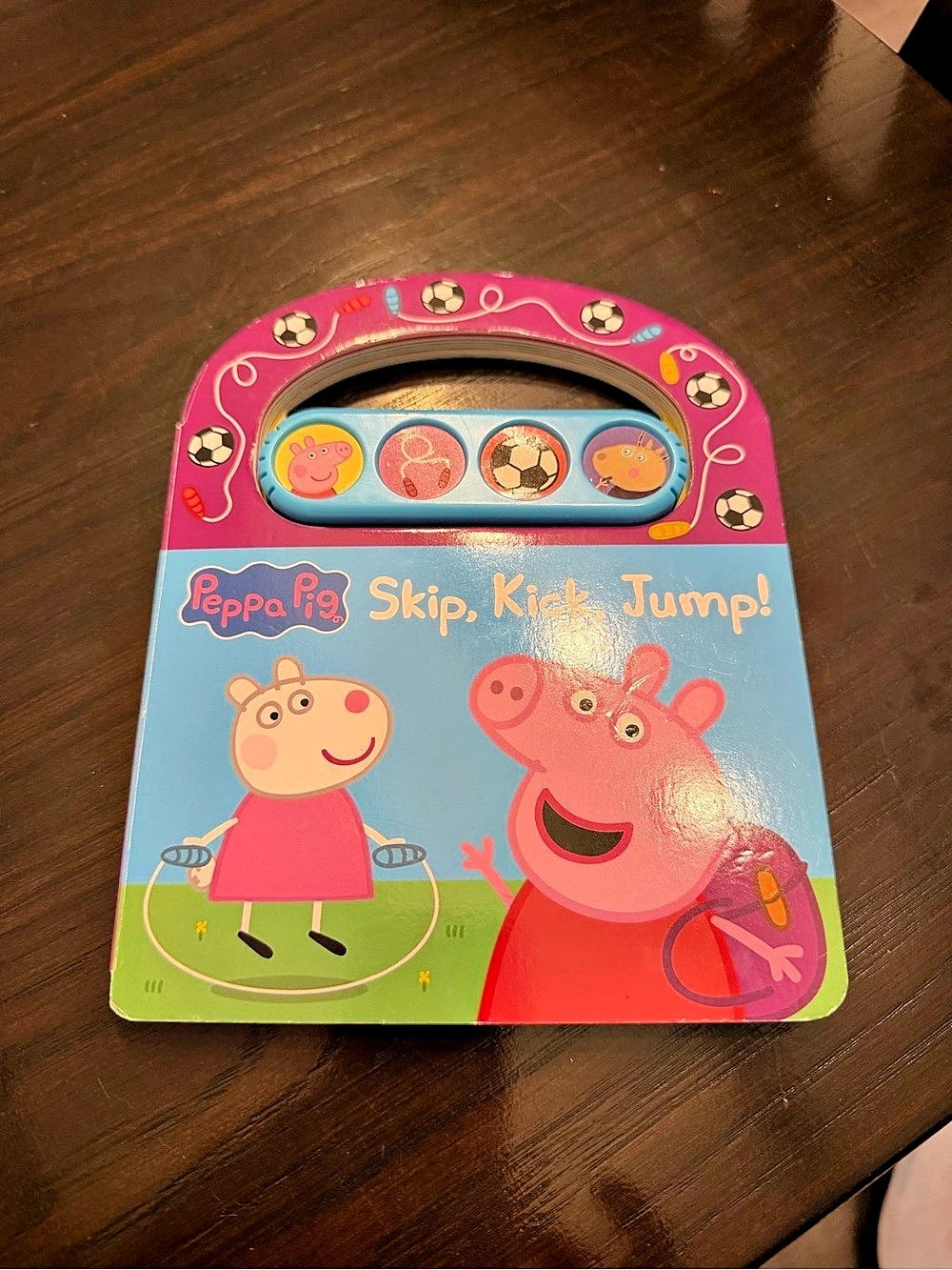 Peppa Pig Skip, Kick, Jump! Sound Book Blue & Pink